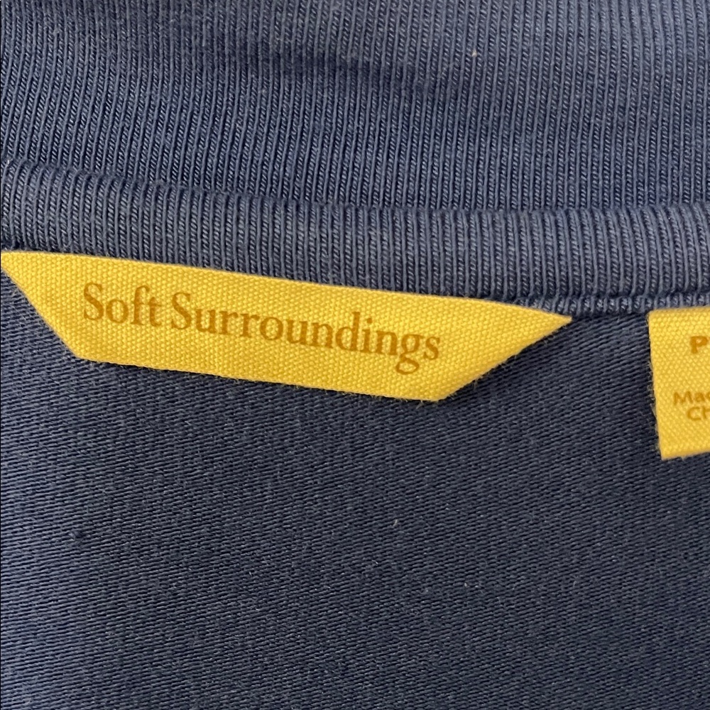 Soft Surroundings Petite Madeline Tunic With Side Cape Overlay - Picture 3 of 8